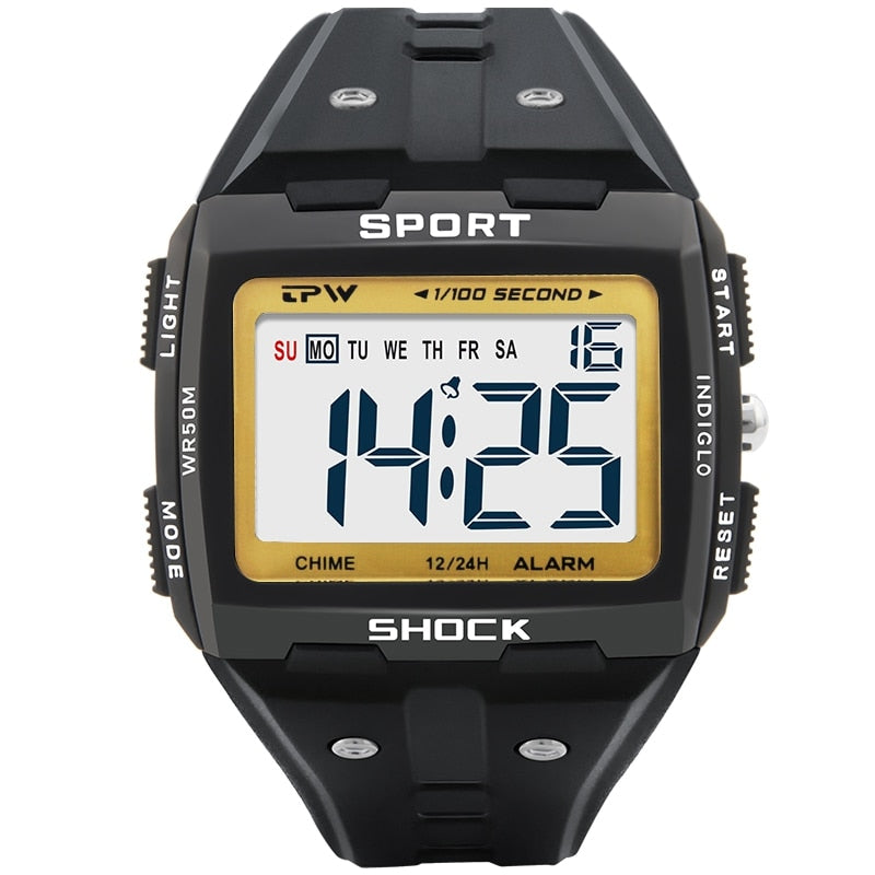 Big Numbers  Water Resistant Men Digital Watch