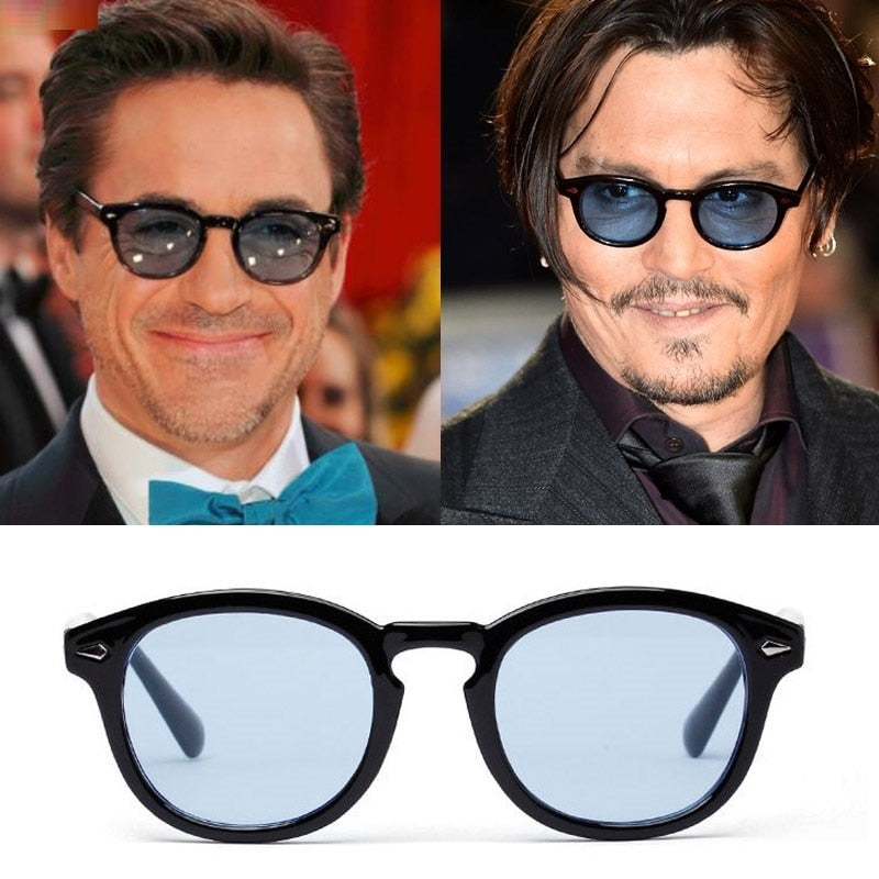 Classic Retro Rice Nail Small Oval Sun Glasses