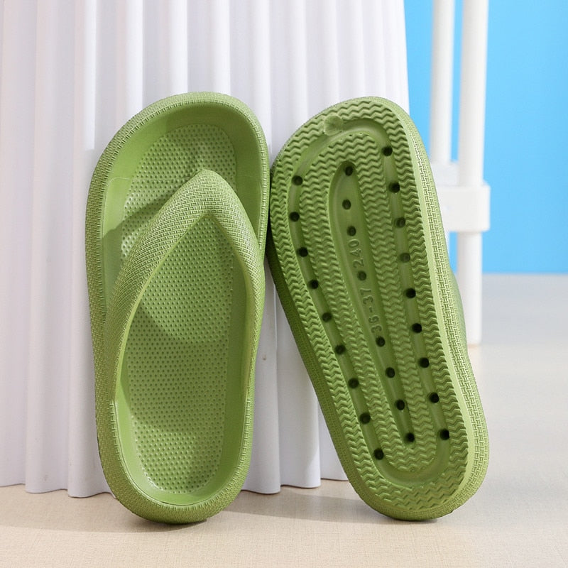 Rimocy Soft Sole Platform Thick Bottom Flip Flops
