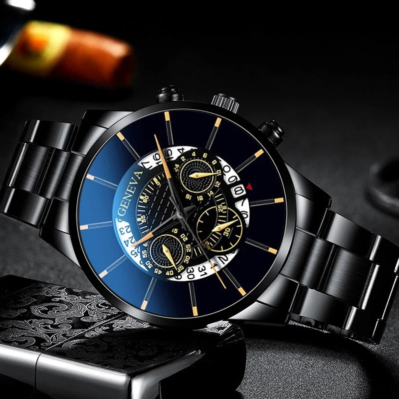 Stainless Steel Quartz Luxury Wrist Watch