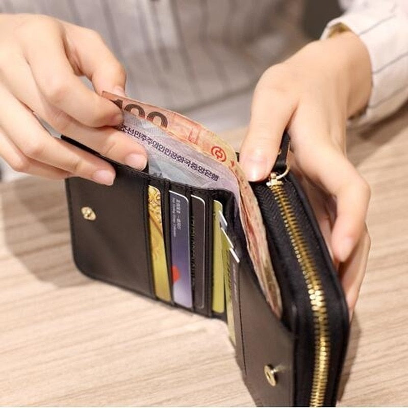PU Leather Plaid Wallet