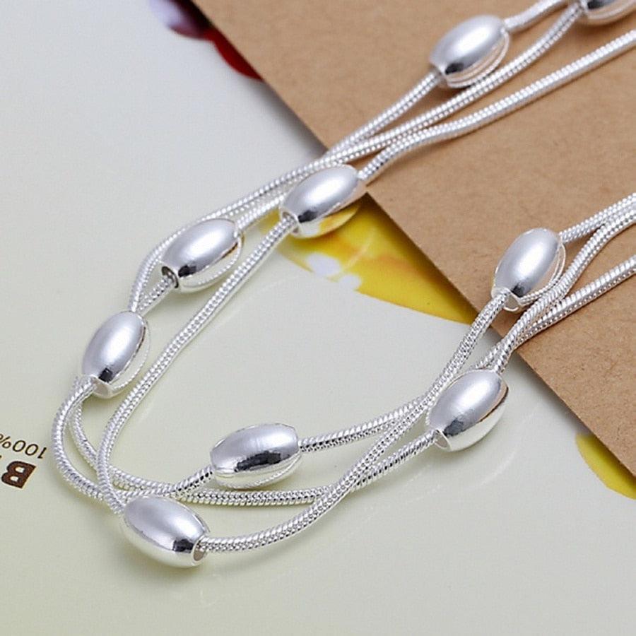 925 Stamped Silver High quality bead Bracelet