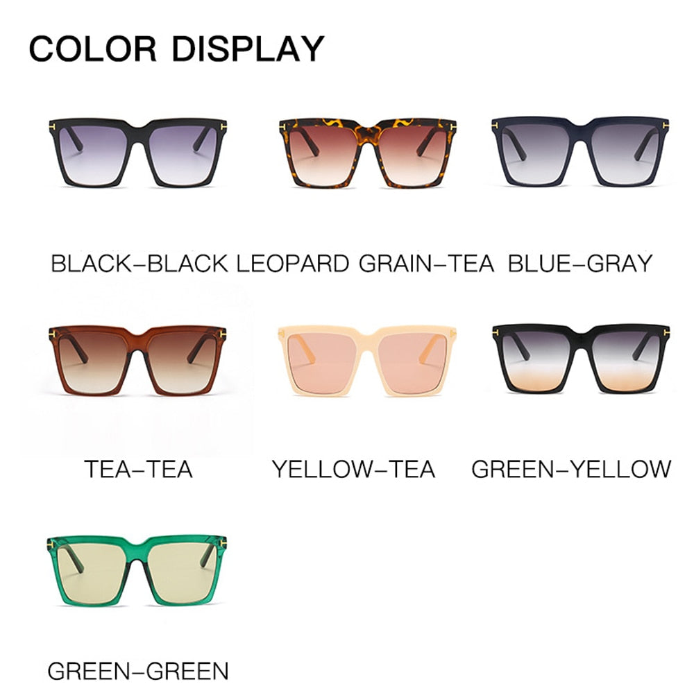 MUSELIFE Fashion Square Women's Cat Eye Sunglasses