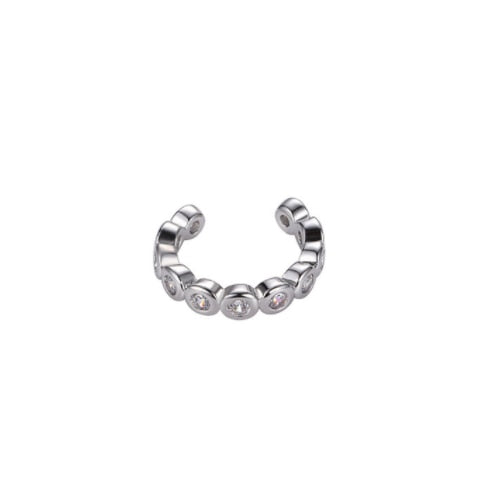 1 pcs Charming Line Zircon Clip Earrings Without Piercing