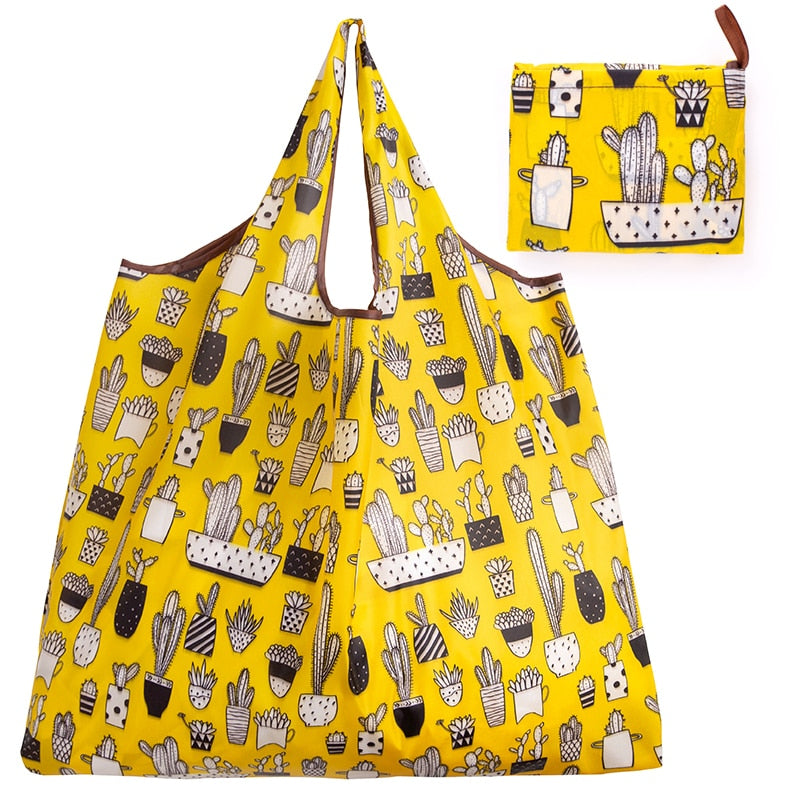 Big Size Thick Nylon Large Tote ECO Reusable Polyester Portable Foldable Bag