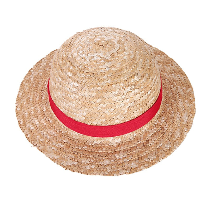 One Piece Cap Straw Hat Neck String Luffy Flat Hats - Jeglowstore