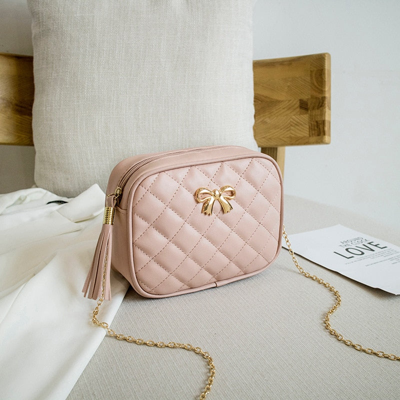 assel Trend Lingge Embroidery Camera Female Shoulder Bag