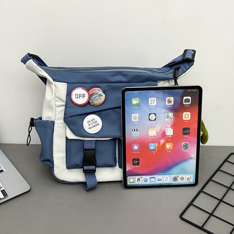 Youth Nylon Canvas Messenger Bag