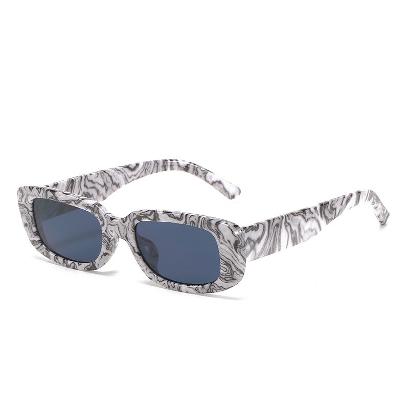 Emosnia Women Man Fashion Small Rectangle Candy Shades Sunglasses