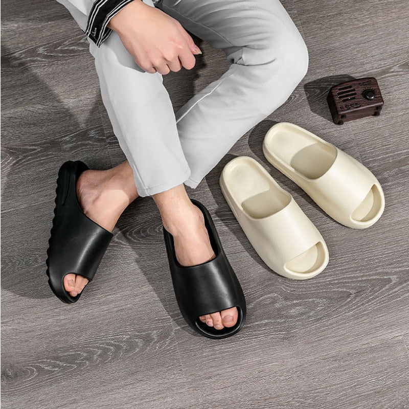 Thick Printed Graffiti Flip Flops Unisex