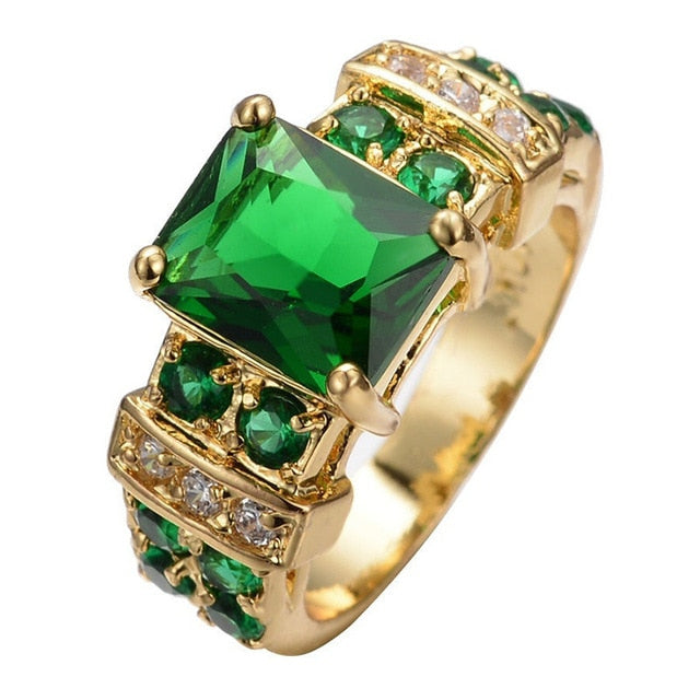 Creative Luxury Fashion Inlaid Dark Blue Zircon Ring