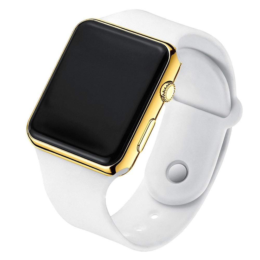 Electronic LED Digital  Fashion Casual Simple Silicone Female Watch