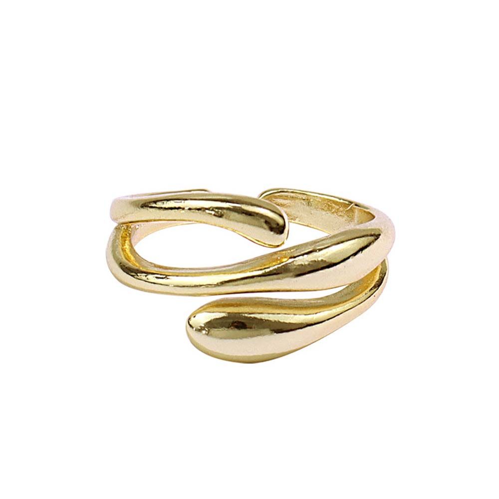 Stylish Fashionable Large Metal Ball Ring Adjustable