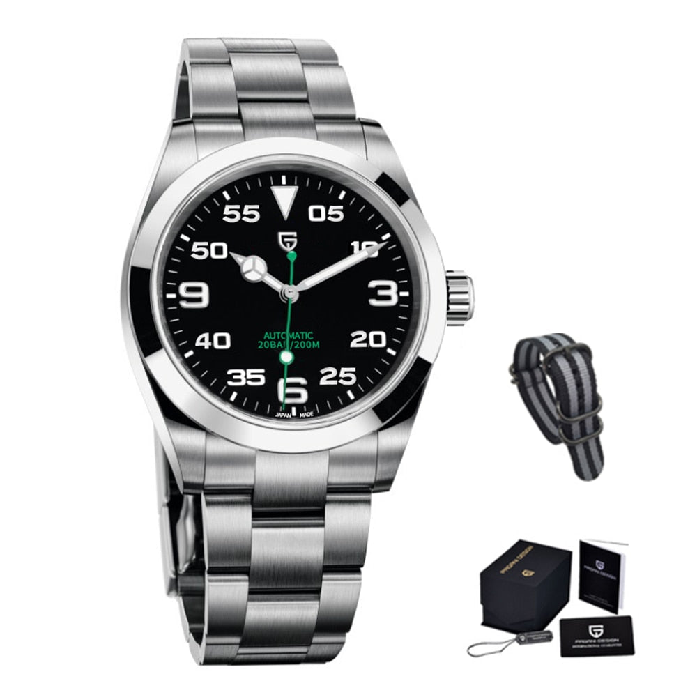 PAGANI DESIGN 40MM Men Mechanica lAR Coated Automatic Wristwatch