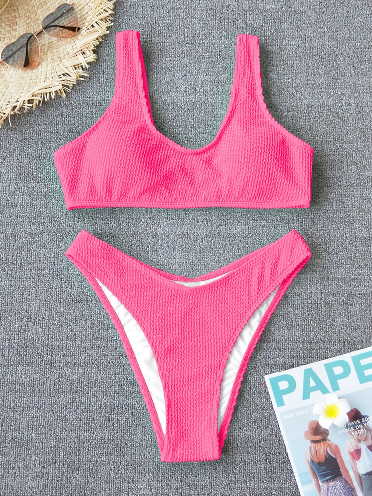 Push Up Bikini Set Thong Brazilian Bathing Suit