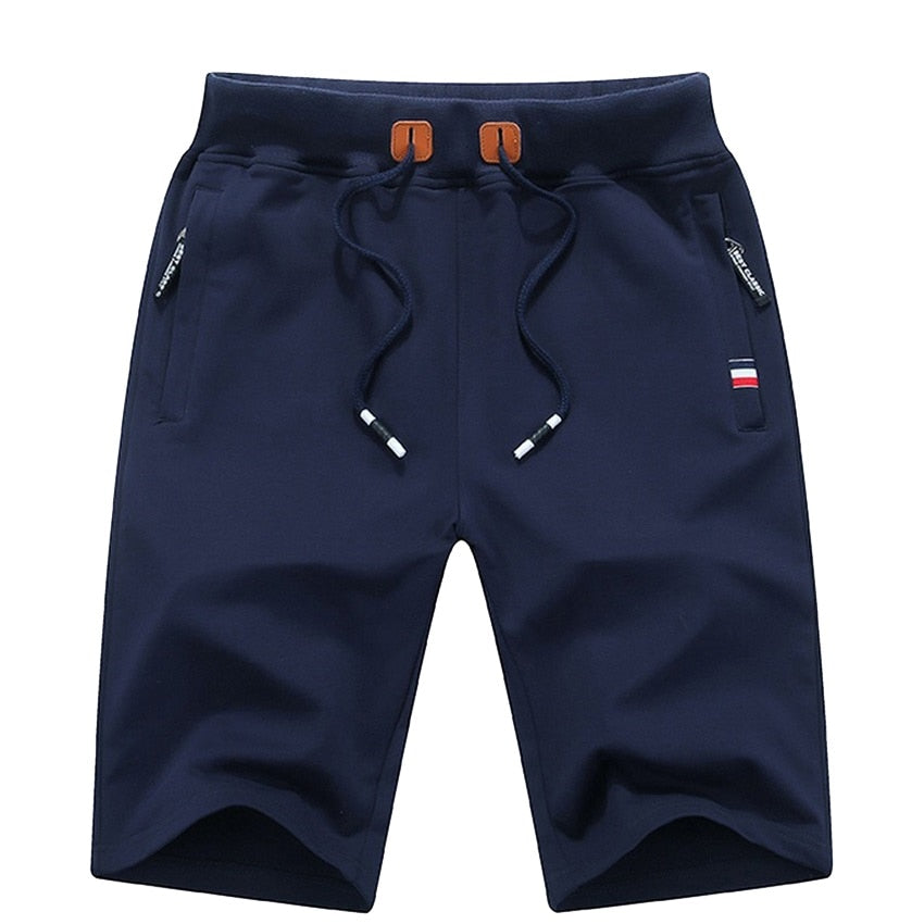 2022 New Men's Shorts Summer Breeches Cotton Casual Sweat Bermudas Men Black Homme Classic Brand Clothing Beach Shorts Male