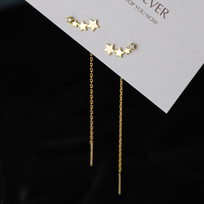 LATS Trend Long Wire Tassel Thread Chain
