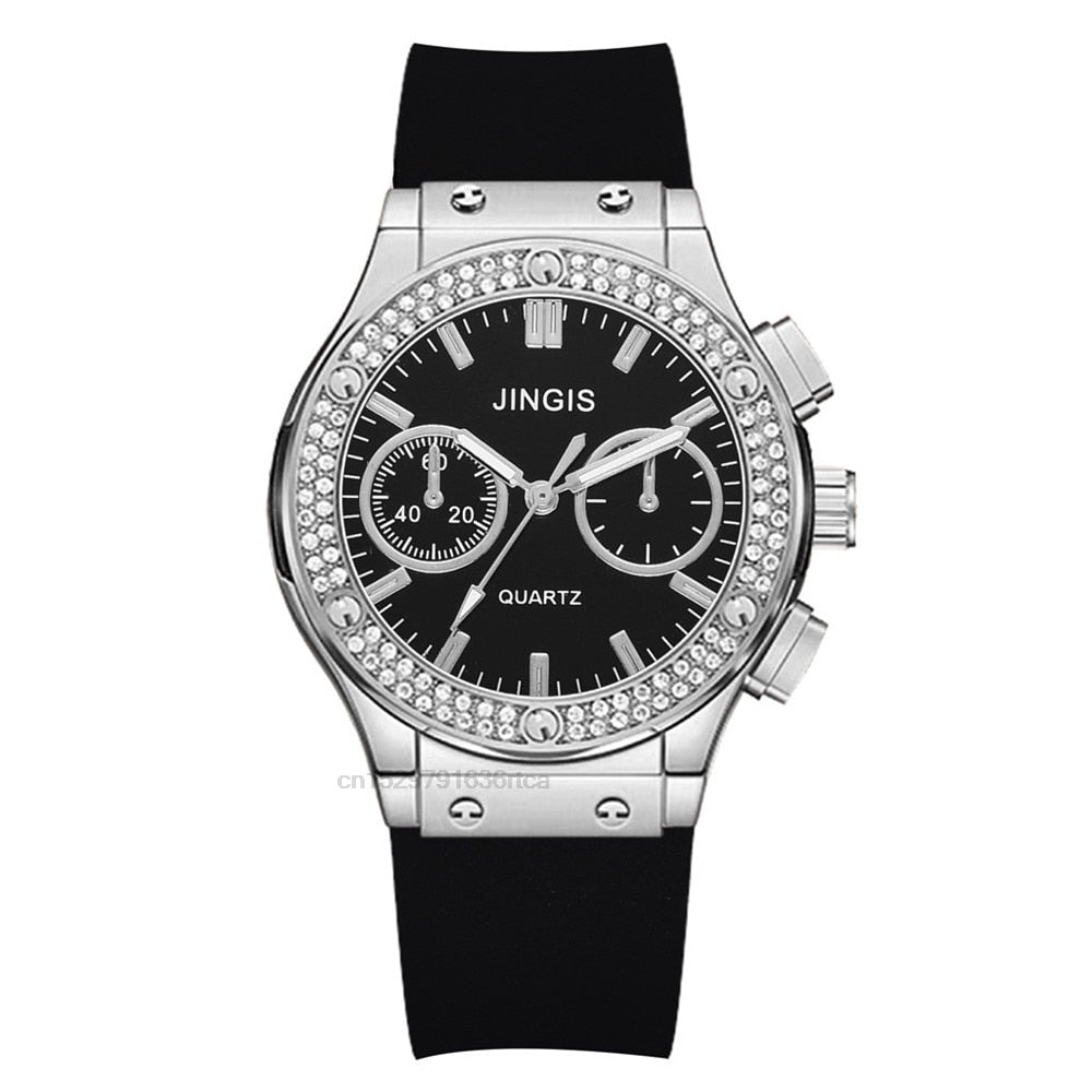 Luxurious Brand Casual Diamond Female Quartz Wristwatch