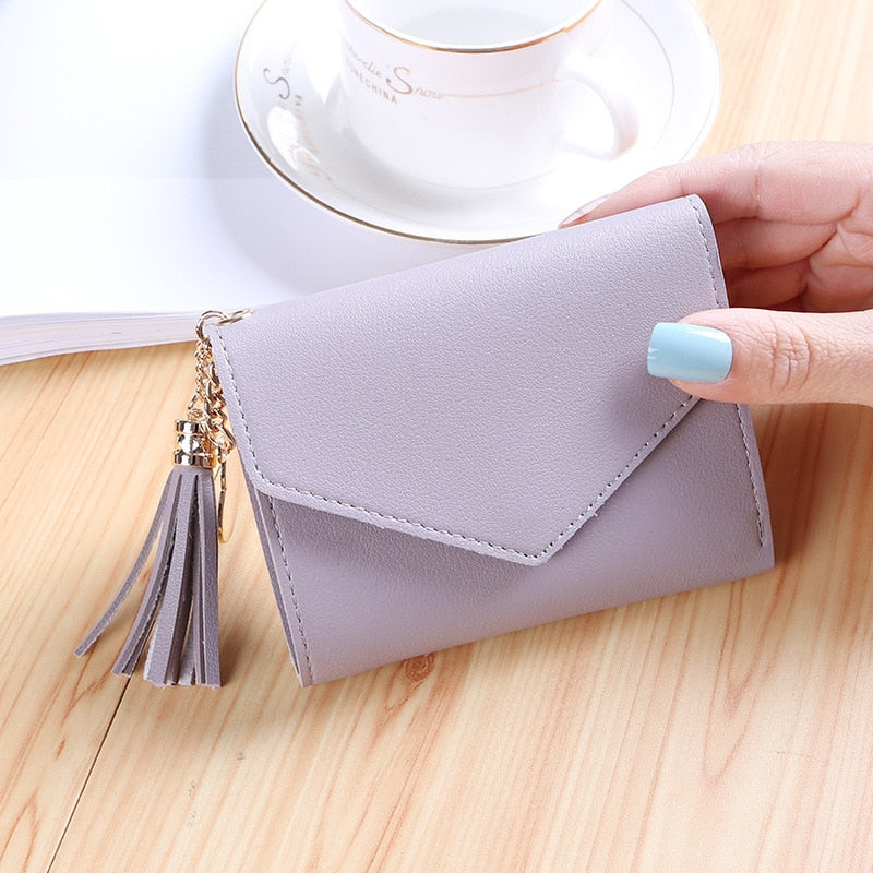 Short Tassel Wallet Women