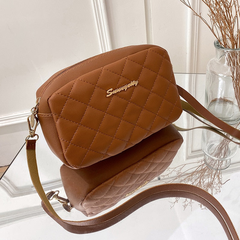 New Fashion Tassel Trend Lingge Embroidery Small Messenger Bag For Women
