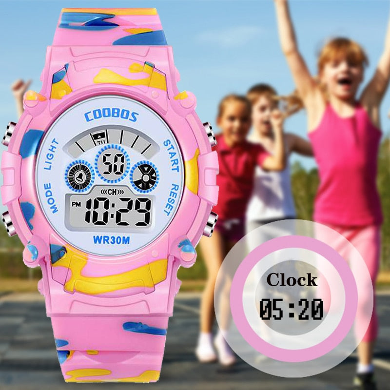 Fashion Luminous Led Alarm Camouflage Watch - Jeglowstore