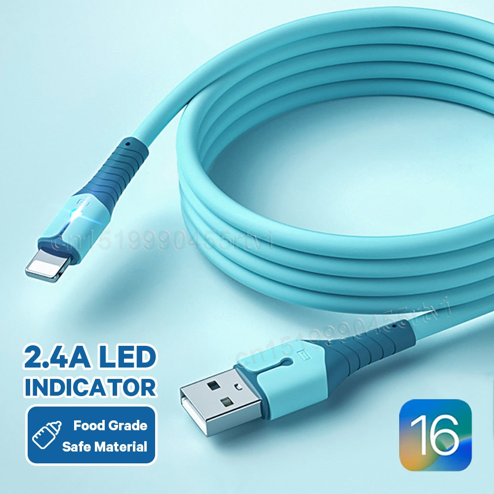 Quick Charge USB Cable For iPhone 14 13 12 11 Pro Max XS 6s 7 8 Plus Origin Mobile Phone Charger Cord Data Charger Wire 1/1.5/2M - Jeglowstore