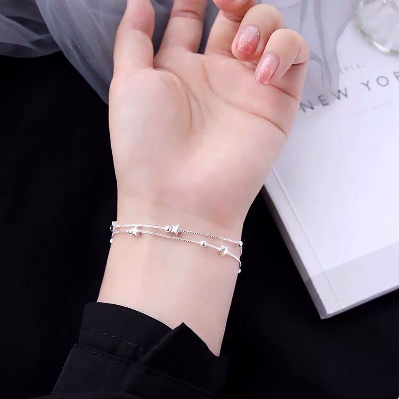 925 sterling silver Beautiful stars Bracelet - Jeglowstore