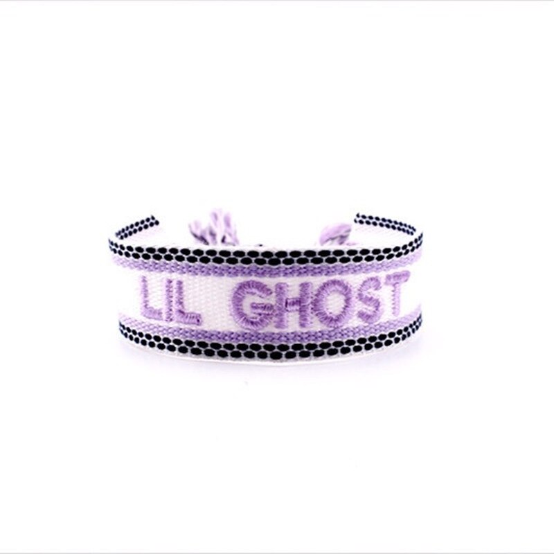 Bohemia Embroidery Letters Woven Tassel Bracele