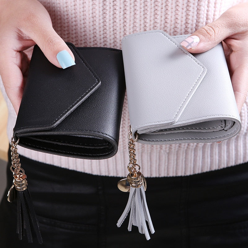 Short Tassel Wallet Women