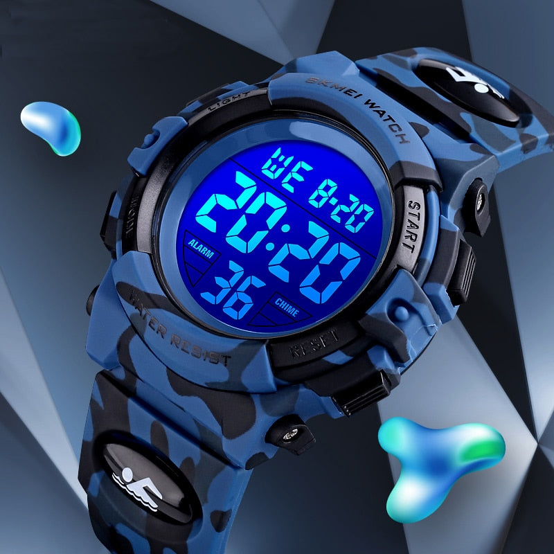 Fashion Luminous Led Alarm Camouflage Watch - Jeglowstore