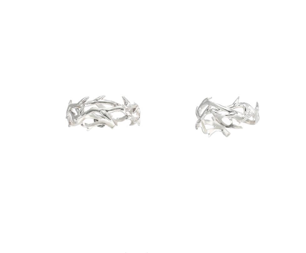 Fashion Punk Irregular Thorns  Personality Adjustable Ring