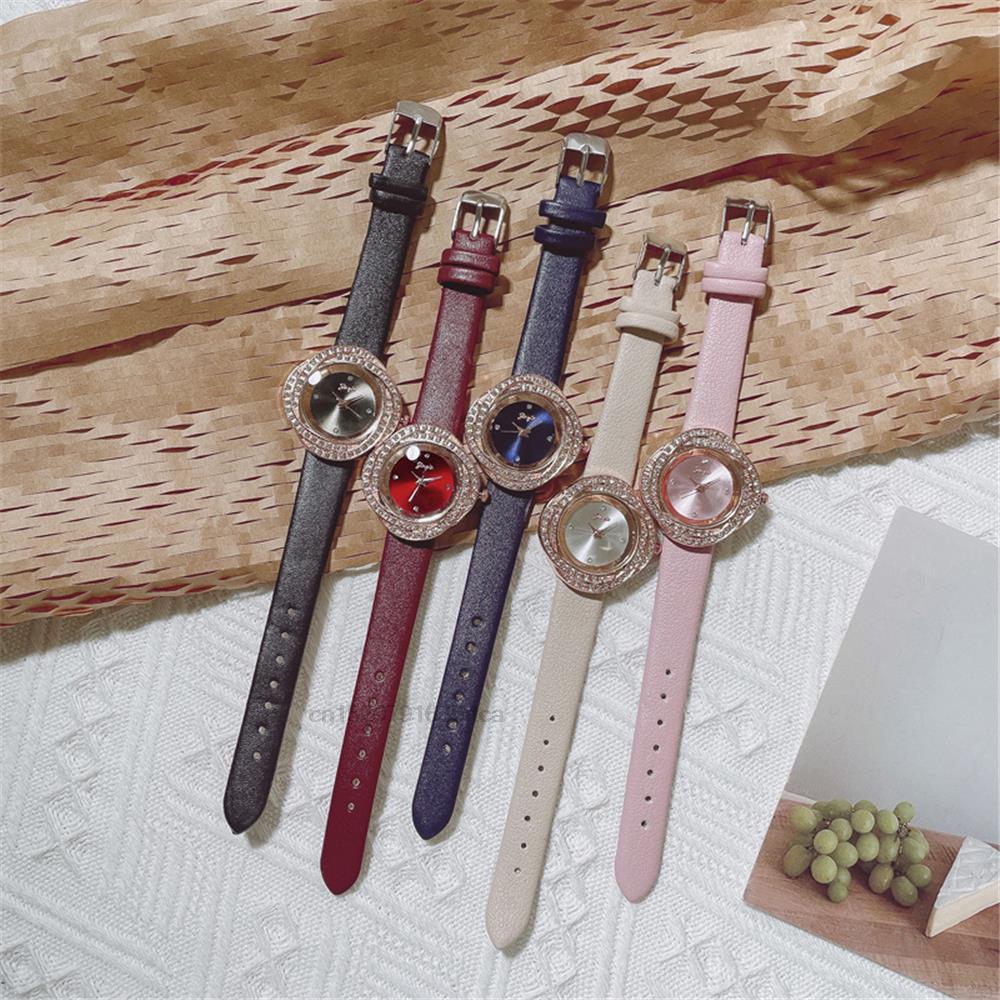 Luxury Fashion Irregular Rhinestone Quartz Clock Watch