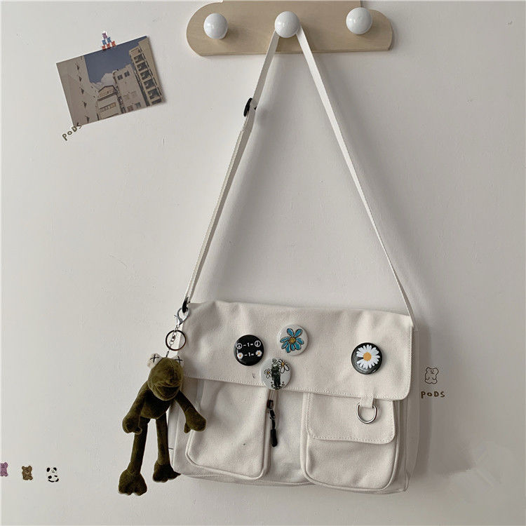 Xierya Women Canvas Messenger Bag Youth Ladies Fashion Shoulder Bag