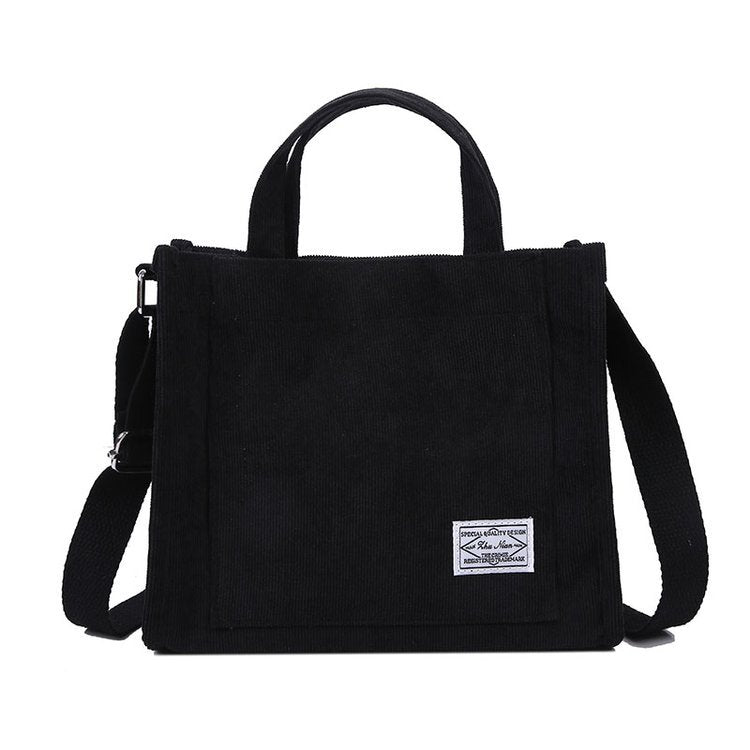 Corduroy Bag for Women Shopper Handbags