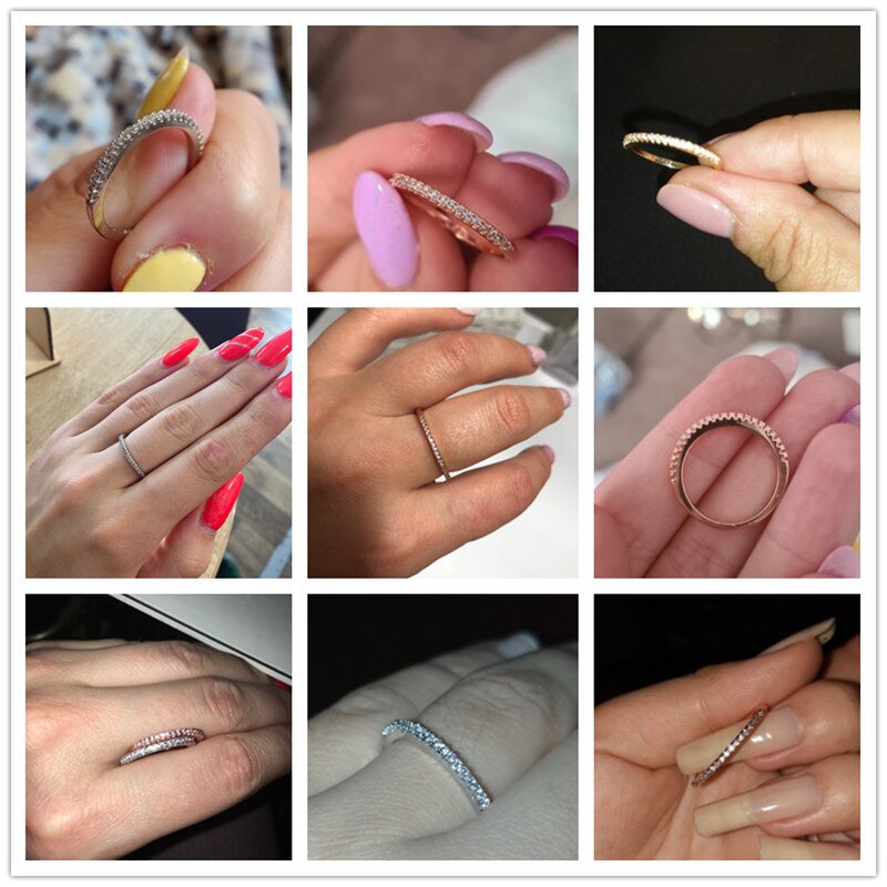 Cubic Zircon Minimalist Thin Ring