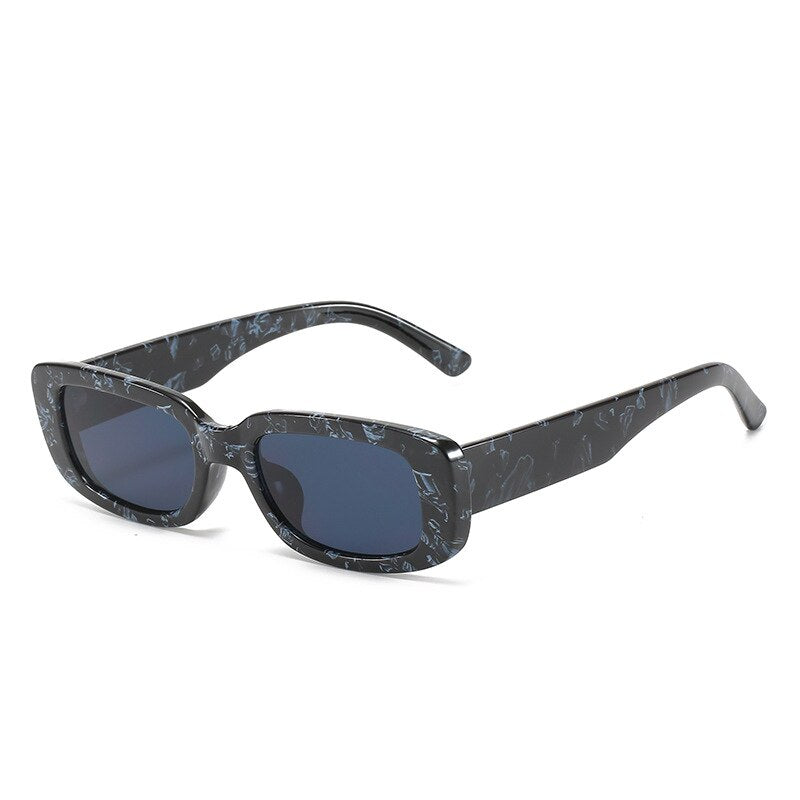 Emosnia Women Man Fashion Small Rectangle Candy Shades Sunglasses