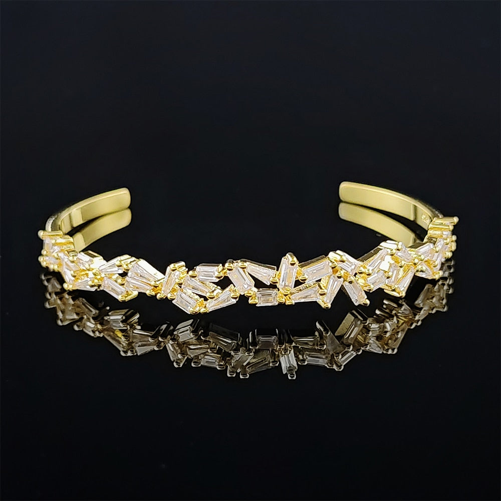 Luxury Punk Snake Butterfly Gold Silver Color Adjustable Open Bracelet - Jeglowstore