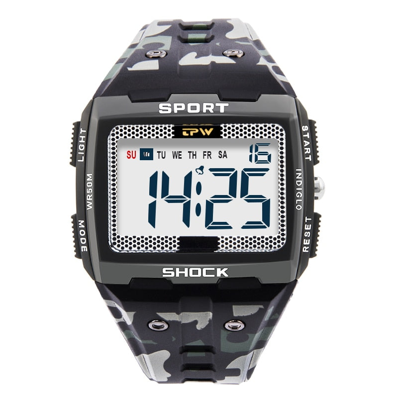 Big Numbers  Water Resistant Men Digital Watch