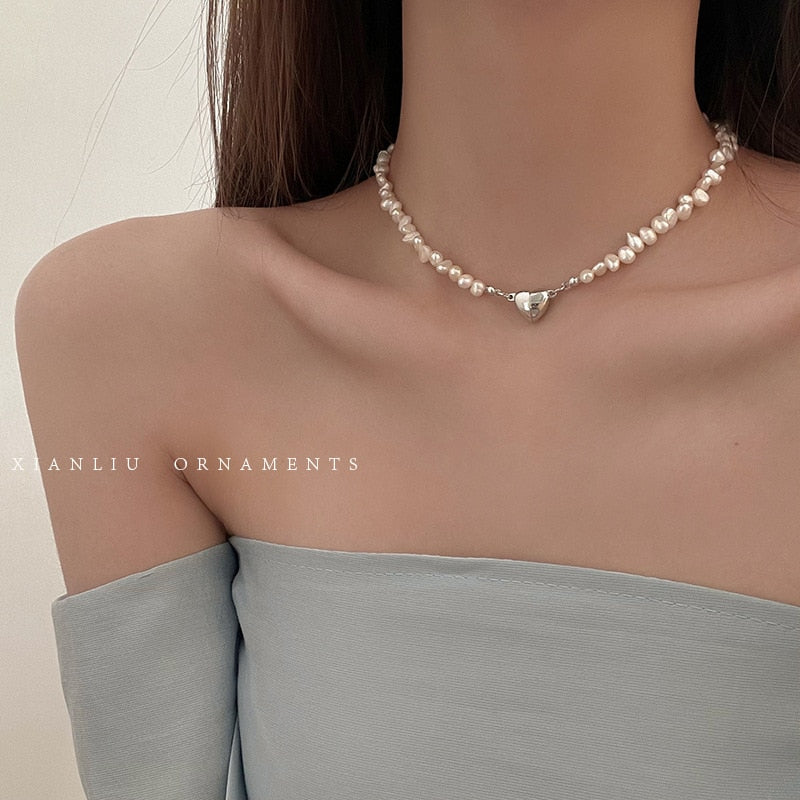Minar Multiple French Pearl Necklace