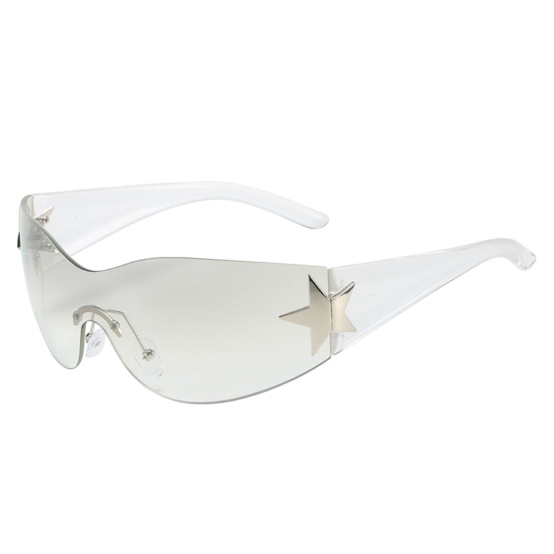 Brand Designer Sun Glasses For Men UV400 Goggles Shades One Piece
