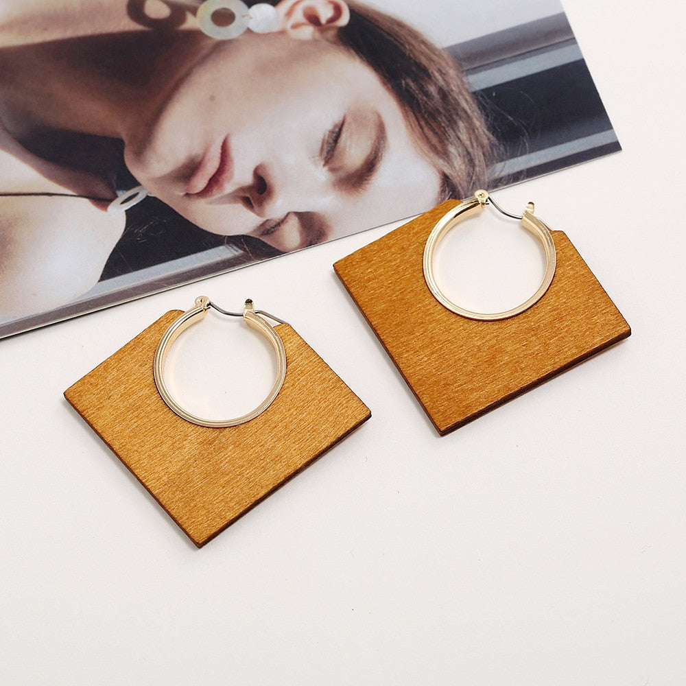 Big Black Flower Hanging Earrings For Women Exaggerated Rock Personality