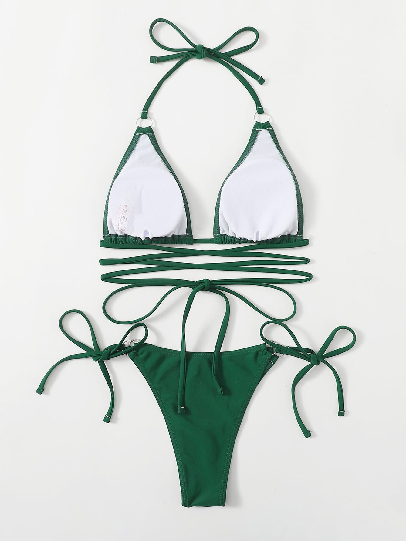 Micro Criss Cross String Thong Bikinis Set 2 Piece Swimsuit