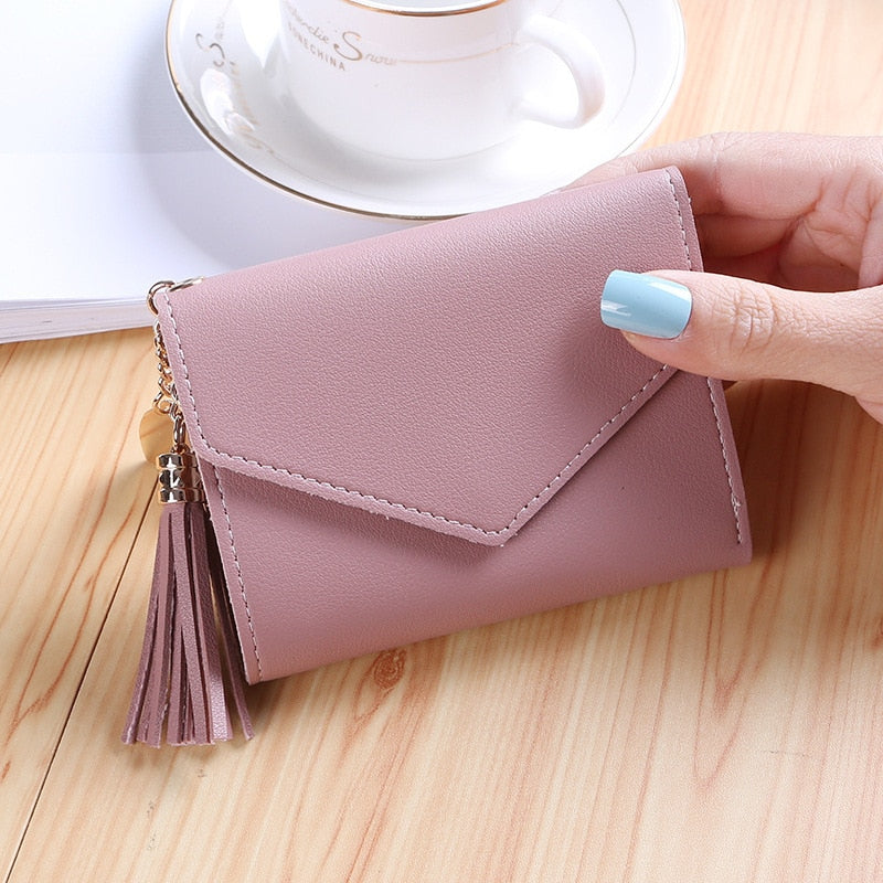 Short Tassel Wallet Women