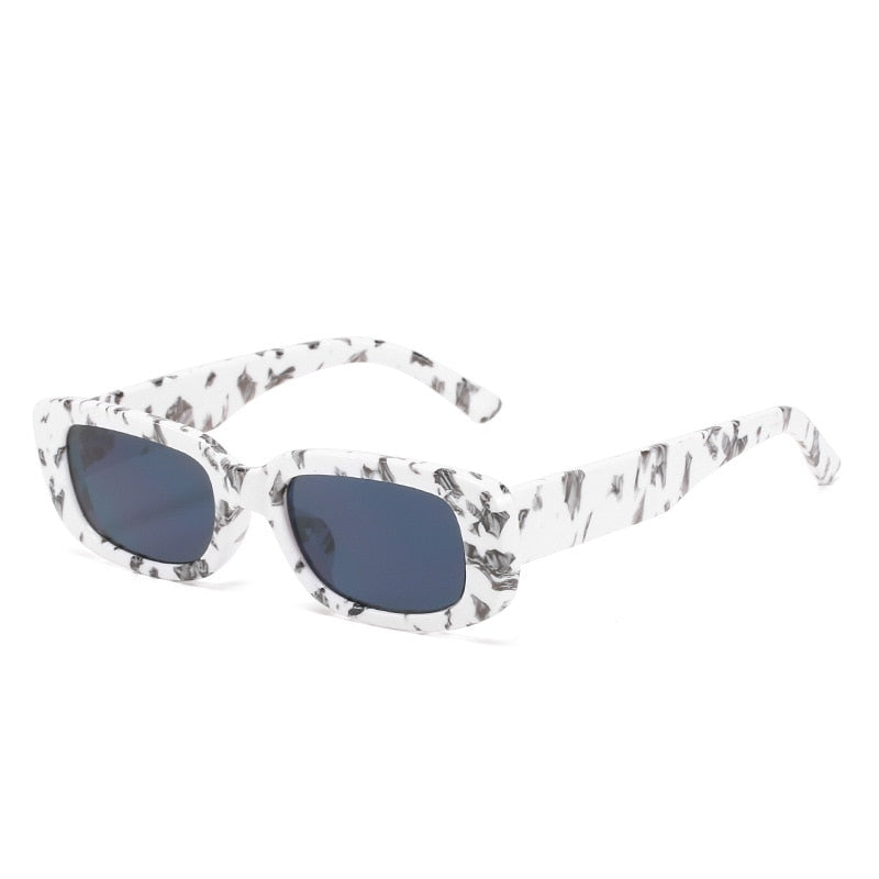 Emosnia Women Man Fashion Small Rectangle Candy Shades Sunglasses