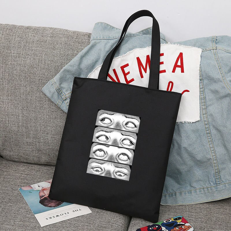 Reusable Shopping Bag Women Canvas Tote Bag