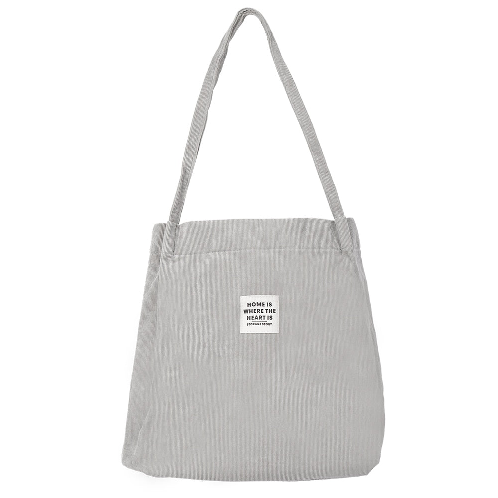 Corduroy Bag for Women Shopper Handbags