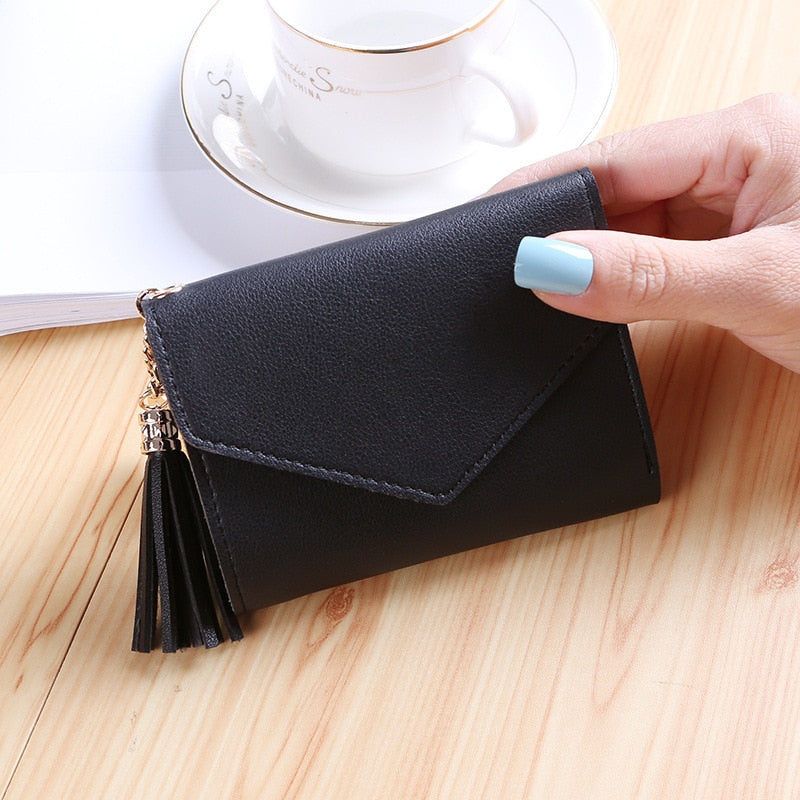 Short Tassel Wallet Women