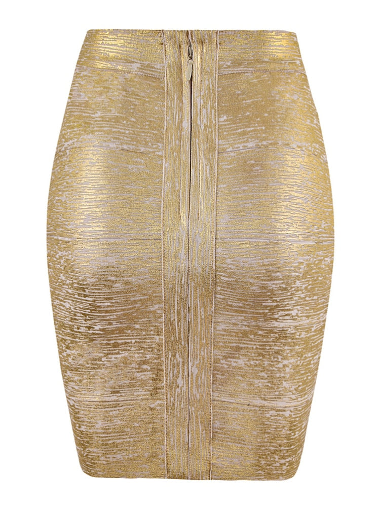 Rose flower Bandage Skirt High Street