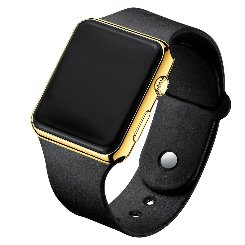 Electronic LED Digital  Fashion Casual Simple Silicone Female Watch