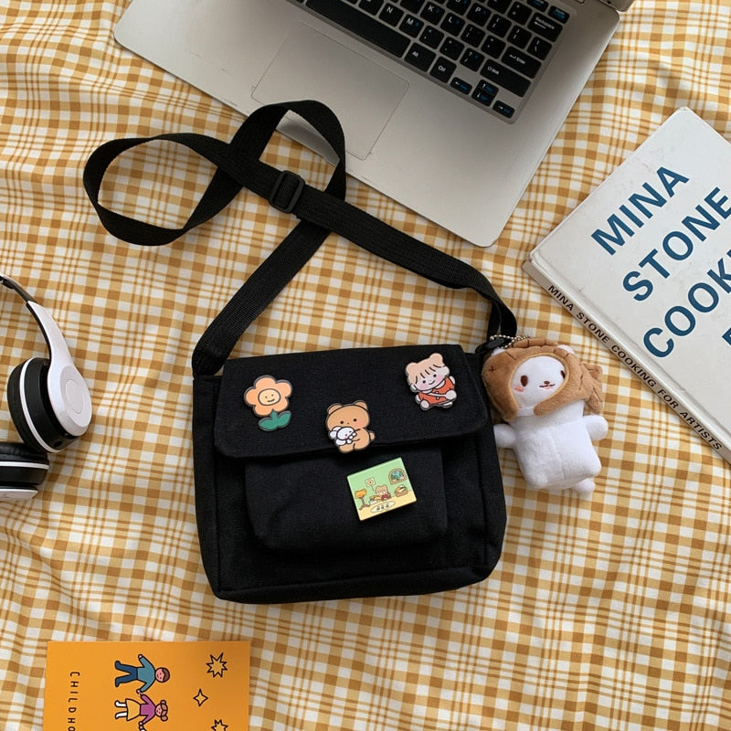 Cute Canvas Small Bag Female